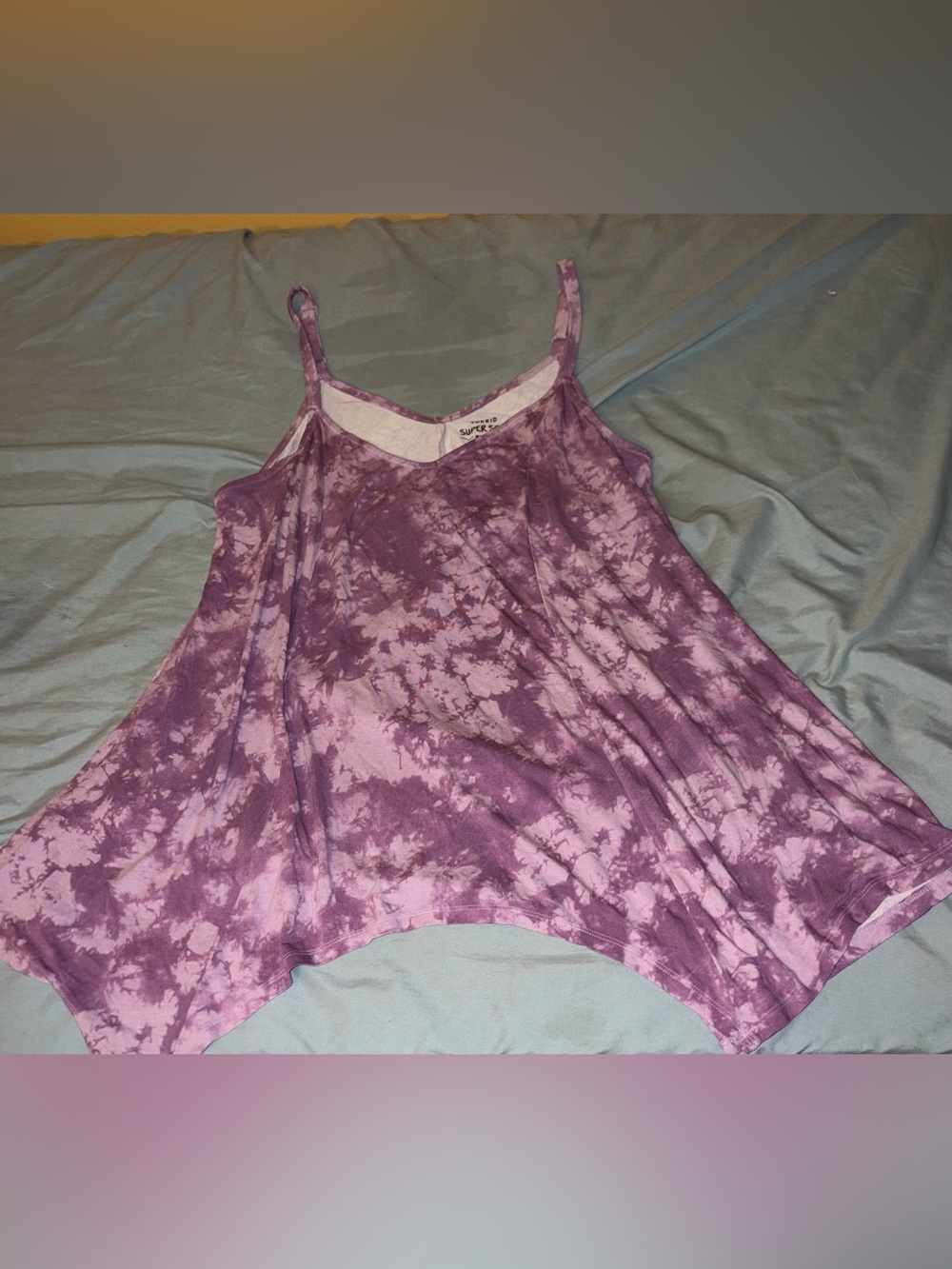 torrid Purple Tie-Dye Spaghetti Strap Tank Top